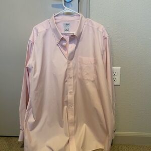 L.L. Bean Men's Button-Down Dress Shirt in Pale Pink